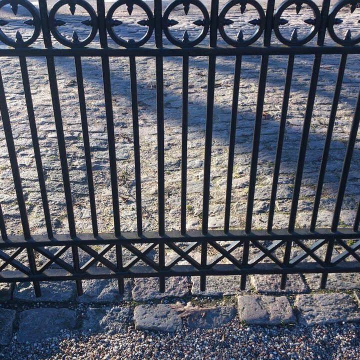 an iron commercial fence in Wichita Falls